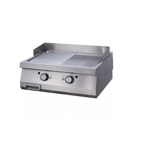   Prémium rostlap 1/2 barázdált króm - gáz - dupla egység - 90cm mély