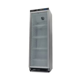 Hűtőszekrény - 400L - Fekete - Üvegajtóval