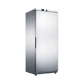   Hűtőszekrény - 600L - 4 állítható polc - Rozsdamentes Acél