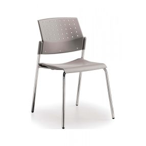 CINEMA PC - tárgyalószék krómozott acél vázzal