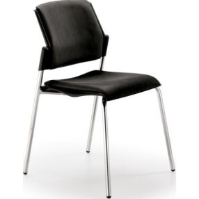 CINEMA TC - tárgyalószék krómozott acél vázzal