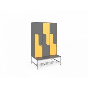   ZFITT ÖLTÖZŐSZEKRÉNY - 6 személyes, Z-ajtós, sportpados