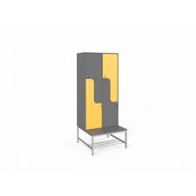   ZFITT ÖLTÖZŐSZEKRÉNY - 4 személyes, Z-ajtós, sportpados