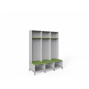 SPORT ÖLTÖZŐBÚTOR - 3 személyes, nyitott