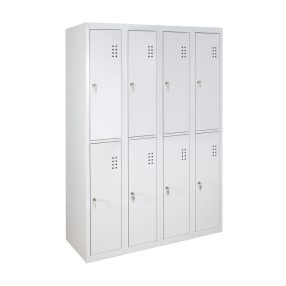   METILLA OSZTOTT ÖLTÖZŐSZEKRÉNY - 8 személyes, rövidajtós, fém