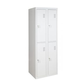   METILLA OSZTOTT ÖLTÖZŐSZEKRÉNY - 4 személyes, rövidajtós, fém