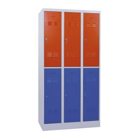   FITTMET 25 ÖLTÖZŐSZEKRÉNY - 6 személyes, rövidajtós, fém