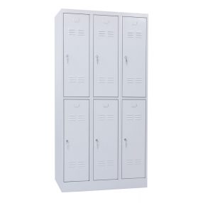   FITTMET 40 ÖLTÖZŐSZEKRÉNY - 6 személyes, rövidajtós, fém