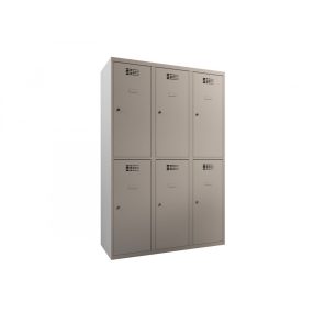   LOCKMET 40 ÖLTÖZŐSZEKRÉNY - 6 személyes, rövidajtós, fém