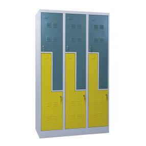 Z FITTMET ÖLTÖZŐSZEKRÉNY - 6 személyes, Z-ajtós, fém