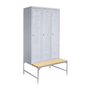 FITTMET ÖLTÖZŐSZEKRÉNY - 3 személyes, sortpados, fém