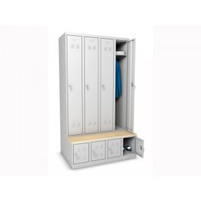   FITTMET EXTRA ÖLTÖZŐSZEKRÉNY - 4 személyes, hosszúajtós, cipőtárolóval