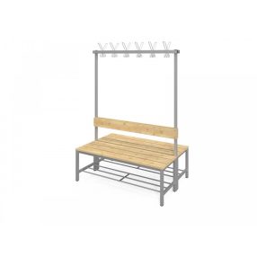   FITT KÉTOLDALAS ÖLTÖZŐPAD akaszós, háttámlás, 120 cm-es