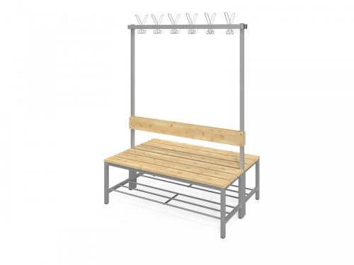 FITT KÉTOLDALAS ÖLTÖZŐPAD akaszós, háttámlás, 120 cm-es