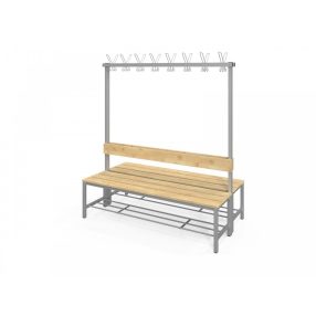   FITT KÉTOLDALAS ÖLTÖZŐPAD akaszós, háttámlás, 150 cm-es