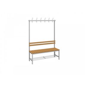 FITT STRIPE EGYOLDALAS ÖLTÖZŐPAD WPC lécekkel 120 cm-es