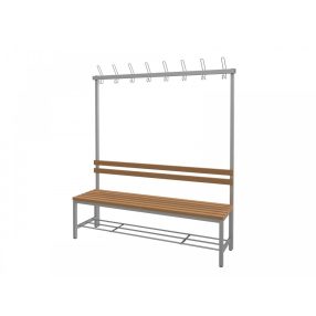 FITT EGYOLDALAS ÖLTÖZŐPAD WPC lécekkel 150 cm-es