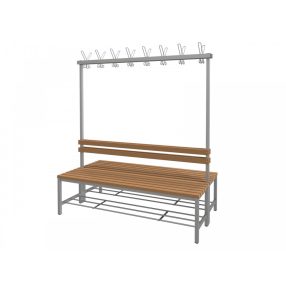 FITT KÉTOLDALAS ÖLTÖZŐPAD WPC lécekkel, 150 cm-es