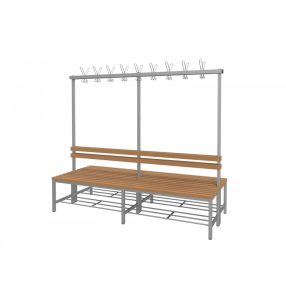 FITT KÉTOLDALAS ÖLTÖZŐPAD WPC lécekkel, 190 cm-es