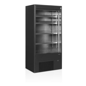 MD1002B - Fekete nyitott faliregál