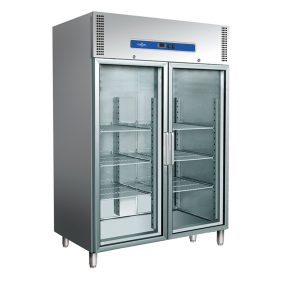   Hűtőszekrény álló 1476 literes dupla üvegajtós 6 db GN 2/1 polccal Ferrara-Cool