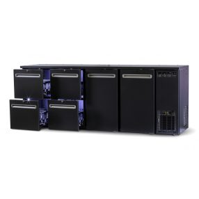 TC BBCL4-3322 | Bárhűtő 2 ajtóval,4 db 1/2-es fiókkal