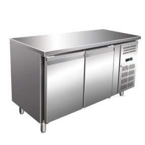   Hűtött munkaasztal 2 ajtós pékipari méret oldalsó aggregáttal 428 liter