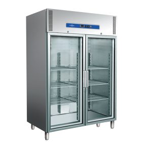   Fagyasztószekrény álló 1400 literes dupla üvegajtós 6db GN2/1-es polccal Ferrara-Cool