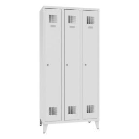 Öltözőszekrény hosszúajtós (3 ajtós, lábakon álló)