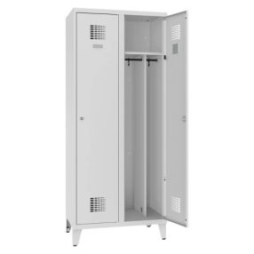   Öltözőszekrény hosszúajtós (2 ajtós, lábakon álló, osztott)