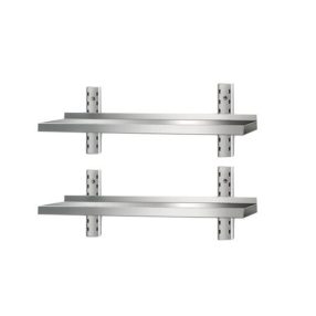 Falipolc konzollal két szintes méret: 100x30x60cm