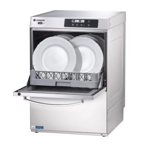   Tányérmosogató gép digitális mosószer adagolóval 6,4 KW 50-es ipari Aqua A5