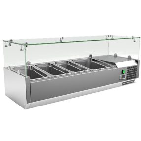 Feltéthűtő 120 cm-es 3xGN1/3 és 1xGN1/2 vagy 2xGN1/4