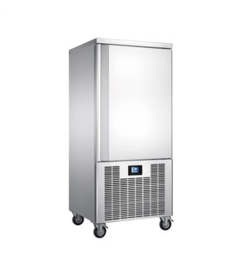 Sokkoló hűtő fagyasztó 10 tálcás GN1/1 és 60×40 EVCO HACCP digitális vezérlés