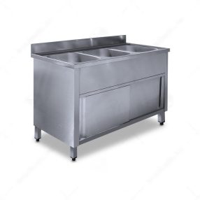   Mosogató szekrény hárommedencés 500x500x300 külső méret: 1800x700x850