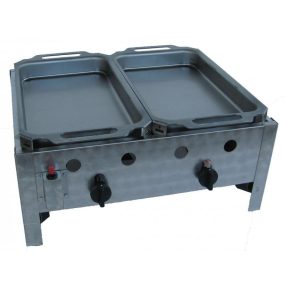   BGT-2 P2 Kétégős asztali kombi készülék 2 db pecsenyesütő serpenyővel PB