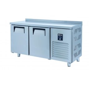 KHP-RC2SD INOX | 2 ajtós hűtött munkaasztal