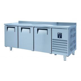 KHP-RC3SD INOX | 3 ajtós hűtött munkaasztal
