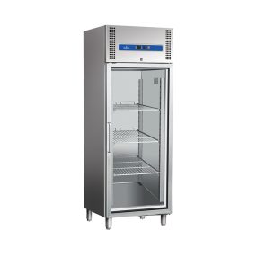   Hűtőszekrény 700 Literes álló 3 db GN 2/1 polccal üvegajtós Ferrara-Cool