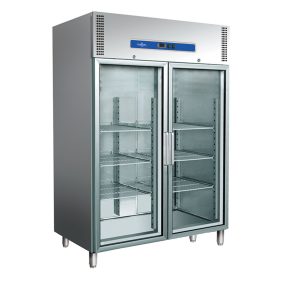   Hűtőszekrény álló 1400 literes dupla üvegajtós 6 db GN 2/1 polccal Ferrara-Cool