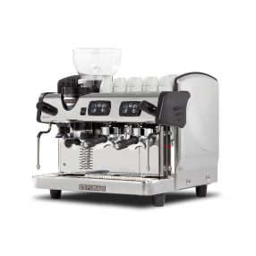 Ipari kávéfőző kétkaros, darálóval