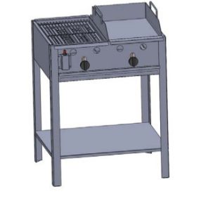 Álló grillező és lapsütő BGS-2 GLS