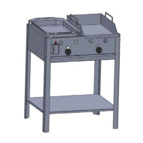 Álló pecsenye-, és lapsütő BGS-2 PLS