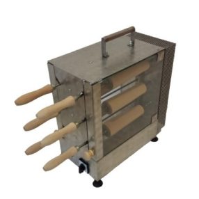 REK-6 Elektromos kürtöskalács sütő gép, 6+6 fás