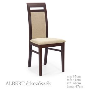 ALBERT étkezőszék sötét dió