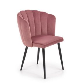 K-386 étkezőszék Rózsaszín bársony szövet