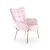 Castel 2 fotel világos rózsaszín