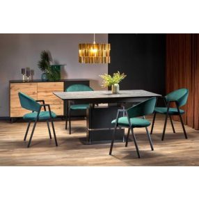 Martin bővíthető étkezőasztal fekete 160-200cm