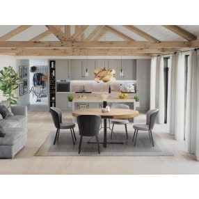 Mercy étkezőasztal arany tölgy 120-160cm