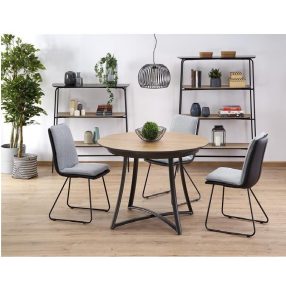   Moretti Kihúzható Étkezőasztal arany/fekete/antracit 118-148x118x76cm